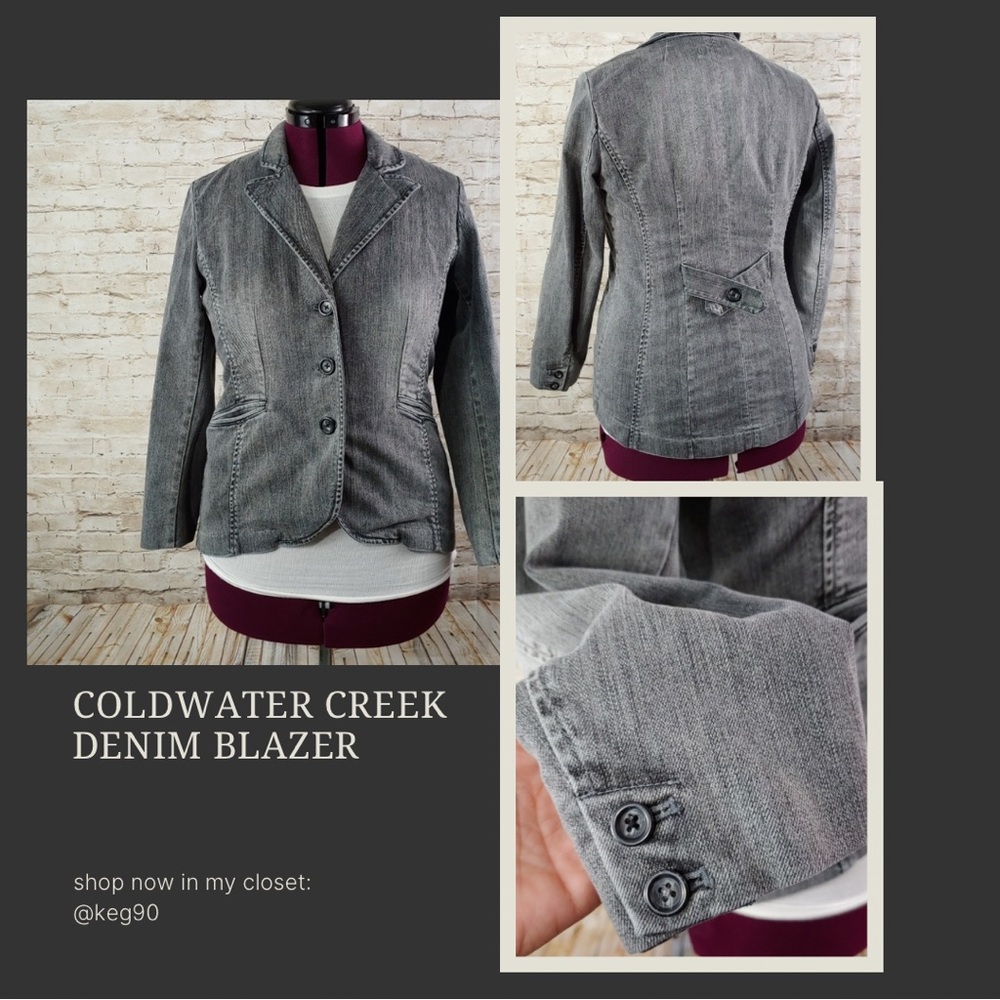 💥COLDWATER CREEK DENIM STRETCH JACKET * last chance!!! 💥